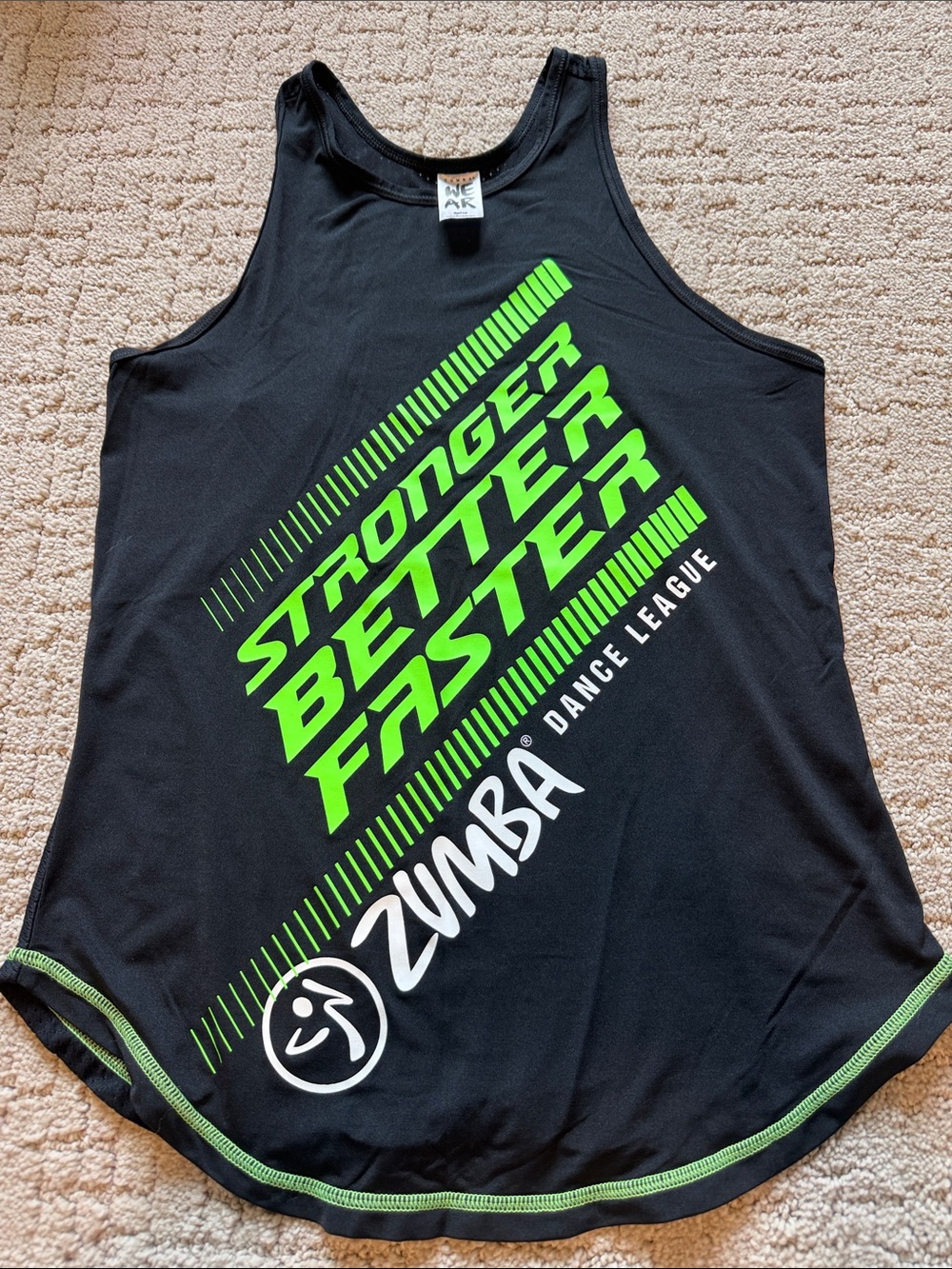 Zumba mesh back tank